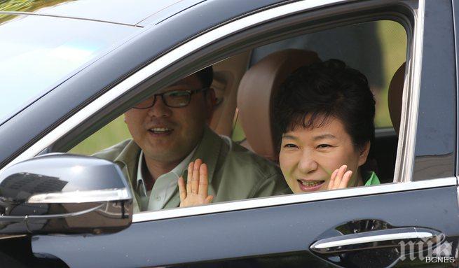 Кола повози сама корейската лидерка 