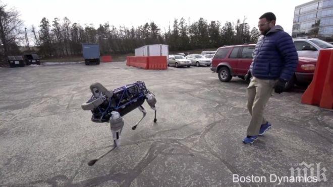 Невероятно - робот-гепард прескача препятствия