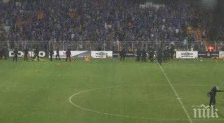 феновете левски побесняха вижте изглежда стадион лазур синия погром видео