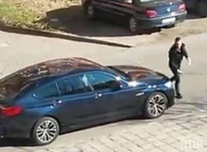 Бесен кървав екшън в Бургас! Нервен шофьор преби жестоко мъж заради паркомясто