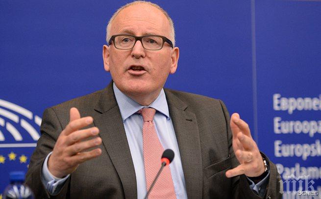 Франс Тимерманс идва в четвъртък в България