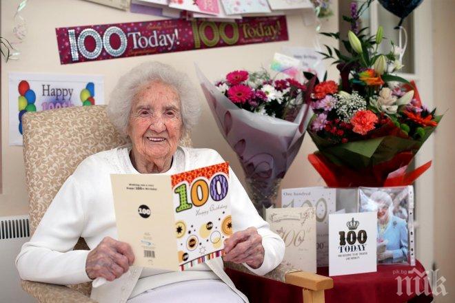 Самотна столетничка получи 16 000 поздравителни картички за рождения си ден