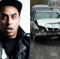 САМО в ПИК! Екшън в сърцето на София! БМВ-камикадзе се заби в магазин до къщата на рапъра 100 кила!