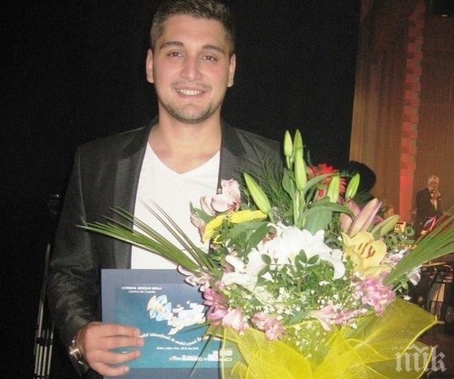 Поп певецът Ники Манолов спечели първа награда на авторитетен конкурс в Румъния