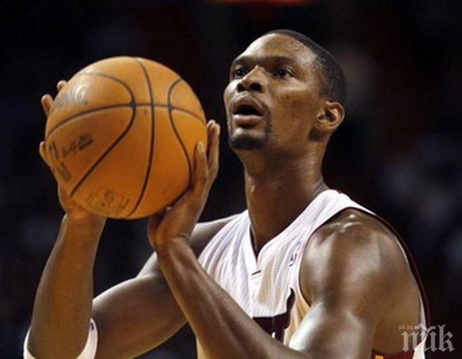 Крис Бош отново тренира след белодробната емболия