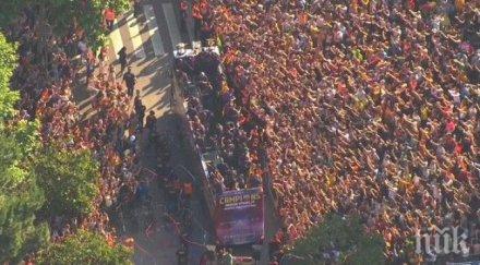 барселона посрещна дива фиеста шампионите берлин