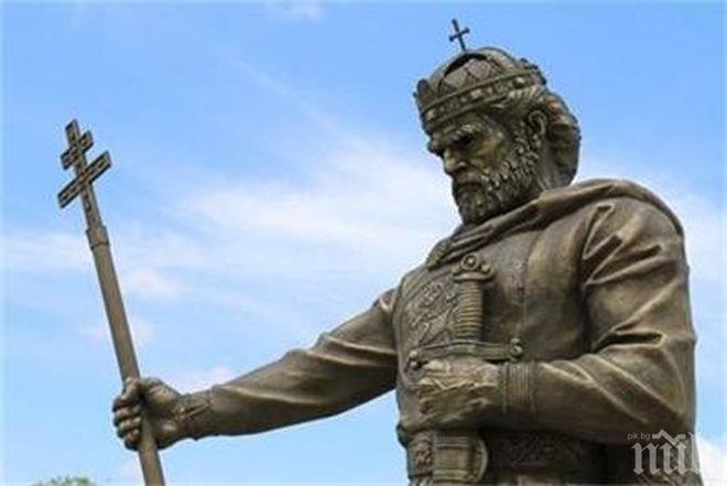 Скандал в ефир заради очите на паметника на цар Самуил