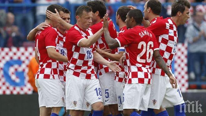 Хърватия загря за Италия с бой над Гибралтар