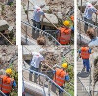 Скандално! Работници рушат археологически разкопки на пъпа на София, вижте безумията, които рискуват живота на столичани! (снимки)