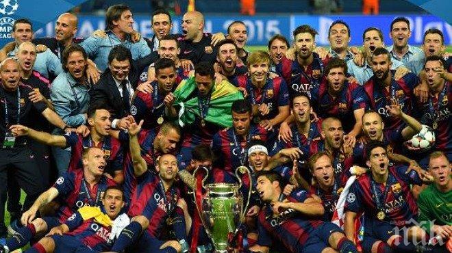 Тотална доминация - 10 от Барса в идеалния отбор на Шампионската лига