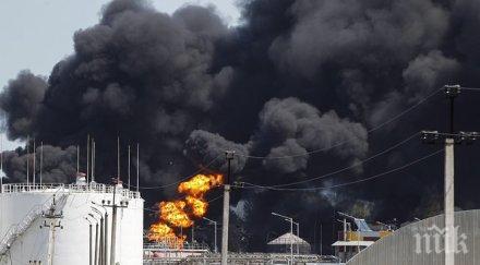 пожарът киев запален собствениците нефтобазата