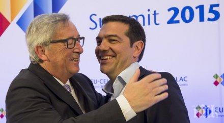 ципрас юнкер провели среща брюксел