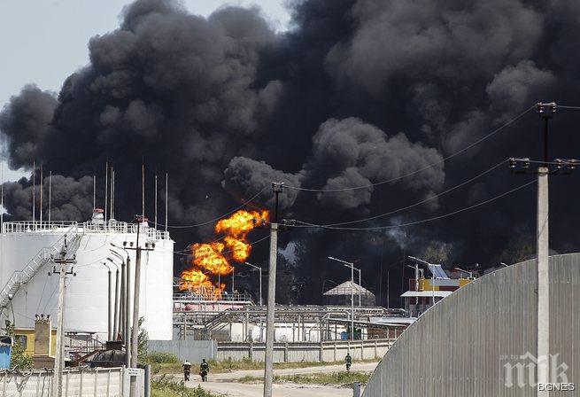 Пожарът край Киев може да е запален от собствениците на нефтобазата