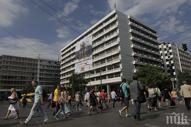 Зрелищен протест на гръцки левичари