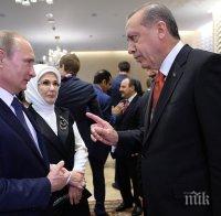 Путин и Ердоган имаха закрита среща в Баку