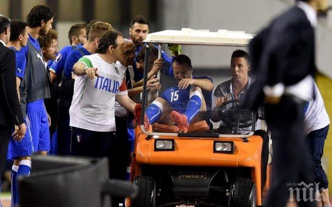 Италиански национал с много жестока травма
