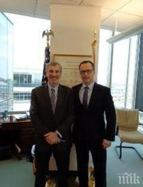 Стоян Мавродиев обсъди банковата криза с представители на Федералния резерв на САЩ