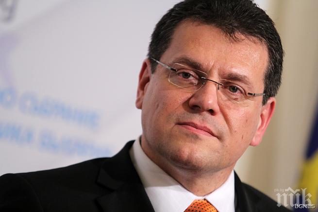 Шефчович: Газовата връзка България-Сърбия е основен приоритет за ЕС
