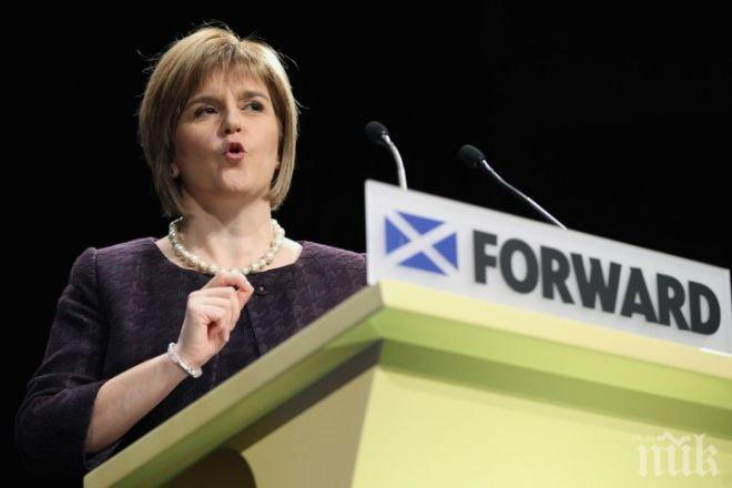 Стърджън: Ако Великобритания излезе от ЕС, Шотландия може да поиска нов референдум за независимост