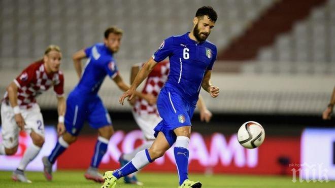 Италия даде две жертви в Сплит в битката за върха, майсторски удар спаси адзурите 