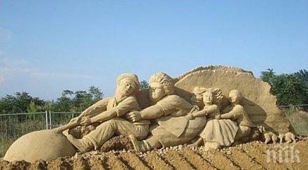 пик мария антоанета чарли чаплин победиха пясъчния фестивал русе