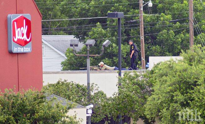 Нападателят срещу полицията в Далас убит 