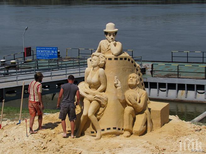 Мария-Антоанета и Чарли Чаплин победиха в пясъчния фестивал в Русе