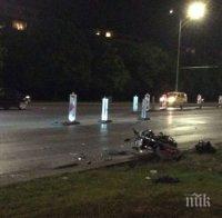 Моторист се разби на Цариградско шосе в София