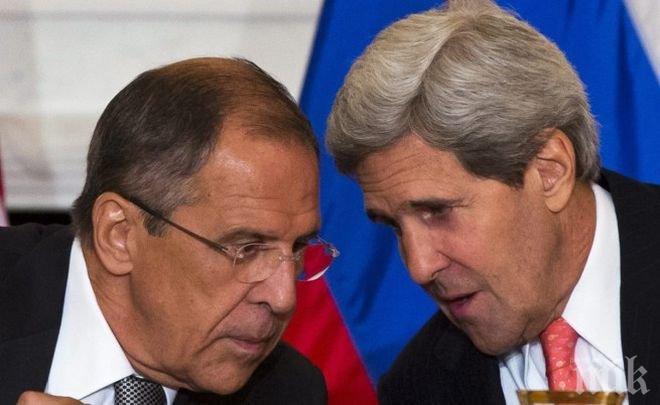 Лавров и Кери обсъдиха ситуацията в Украйна и Сирия
