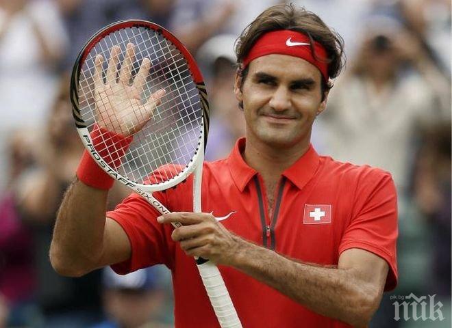 Федерер потрепери срещу Колшрайбер, но все пак потегли победно към титла №8 в Хале
