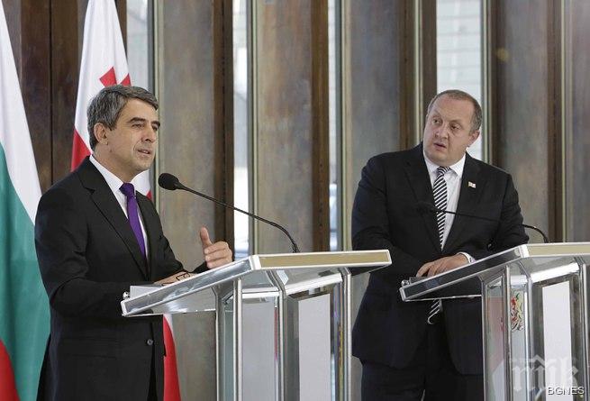 Плевнелиев: България и Грузия са незаобиколими фактори в своите региони