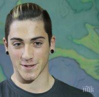 Алекс Жеков на линия за финала на акробатика в Баку