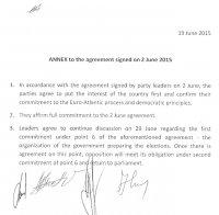 Македония с преходно правителство на 29 юни?