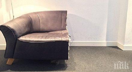 ядосан мъж сряза всичко наполовина заради своята бивша приятелка