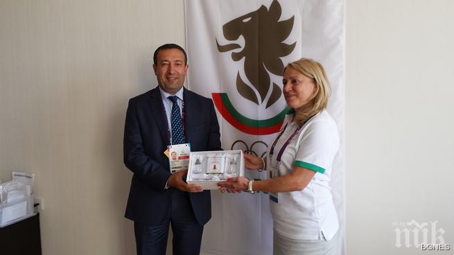Кметът на селото на спортистите посети българския офис в Баку