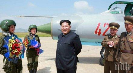 ким чен снима свръхзвукови девойки