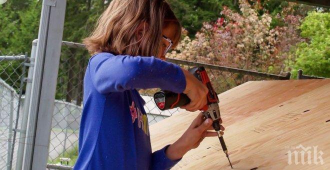 9 годишно момиче прави къщи за бездомни хора. Тя заслужава твоето внимание!