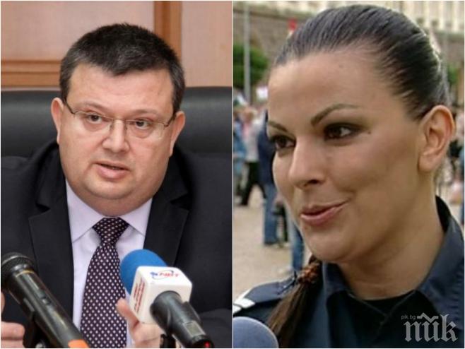 Скандалната полицайка Витанова с мощна подкрепа! Цацаров я защити с библейски  мотив: Който е безгрешен, нека пръв хвърли камък