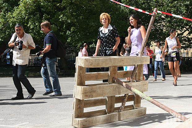 Временна организация на движението по бул. Демокрация в Бургас 
