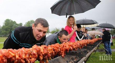 опекоха дългото шишче