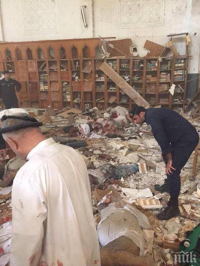 Само в ПИК! Брутални кадри от атентата в Кувейт, при който загинаха най-малко 13 души (снимки 18+)