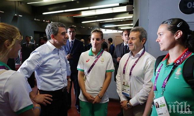 Росен Плевнелиев се срещна с българските спортисти в Баку