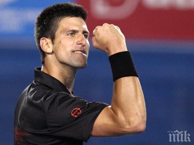 Ноле Джокович загрява за Уимбълдън