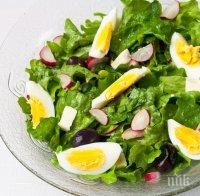 Яйцата подобряват усвояването на полезните съставки в салатата