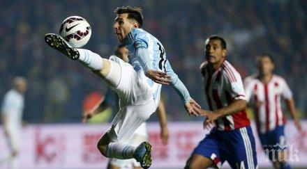 меси първи път три асистенции мач аржентина