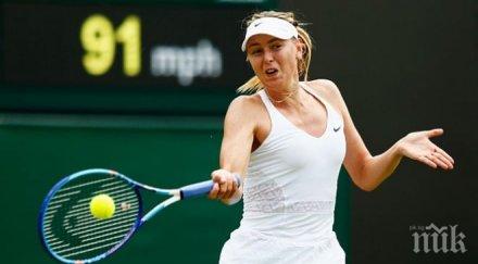 шарапова даде четири гейма холандката хогенкамп