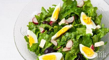 яйцата подобряват усвояването полезните съставки салатата