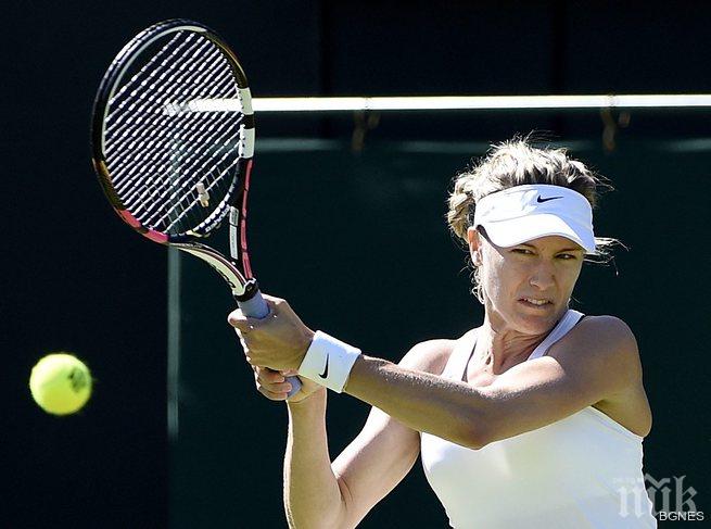 Бушар загуби от квалификантка, Квитова със стилна победа