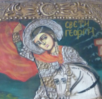 Рашидов дари икона на изгорелия параклис в Сопот