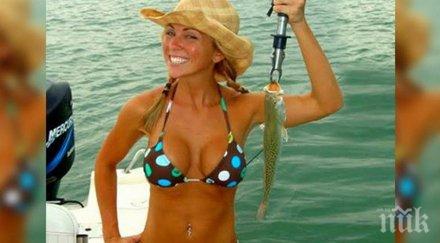 нейният приятел помоли фотошоп маниаци оправят снимката уголемят рибата